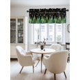 thumbnail image 2 of Frohe Weihnachten Valances for Windows, Christmas Tree Snowflake Winter Black Light Filtering Window Treatment Valances, Rod Pocket Small Curtains for Kitchen/Bathroom, 60"x14", 2 of 9