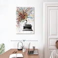 thumbnail image 3 of Elephant Stock Louder Wall Art - Vertical Canvas Wall Art - Living Room Wall Decor - Music Canvas - White And Blue Decor By Ashvin Harrison - 20" x 30", 3 of 8