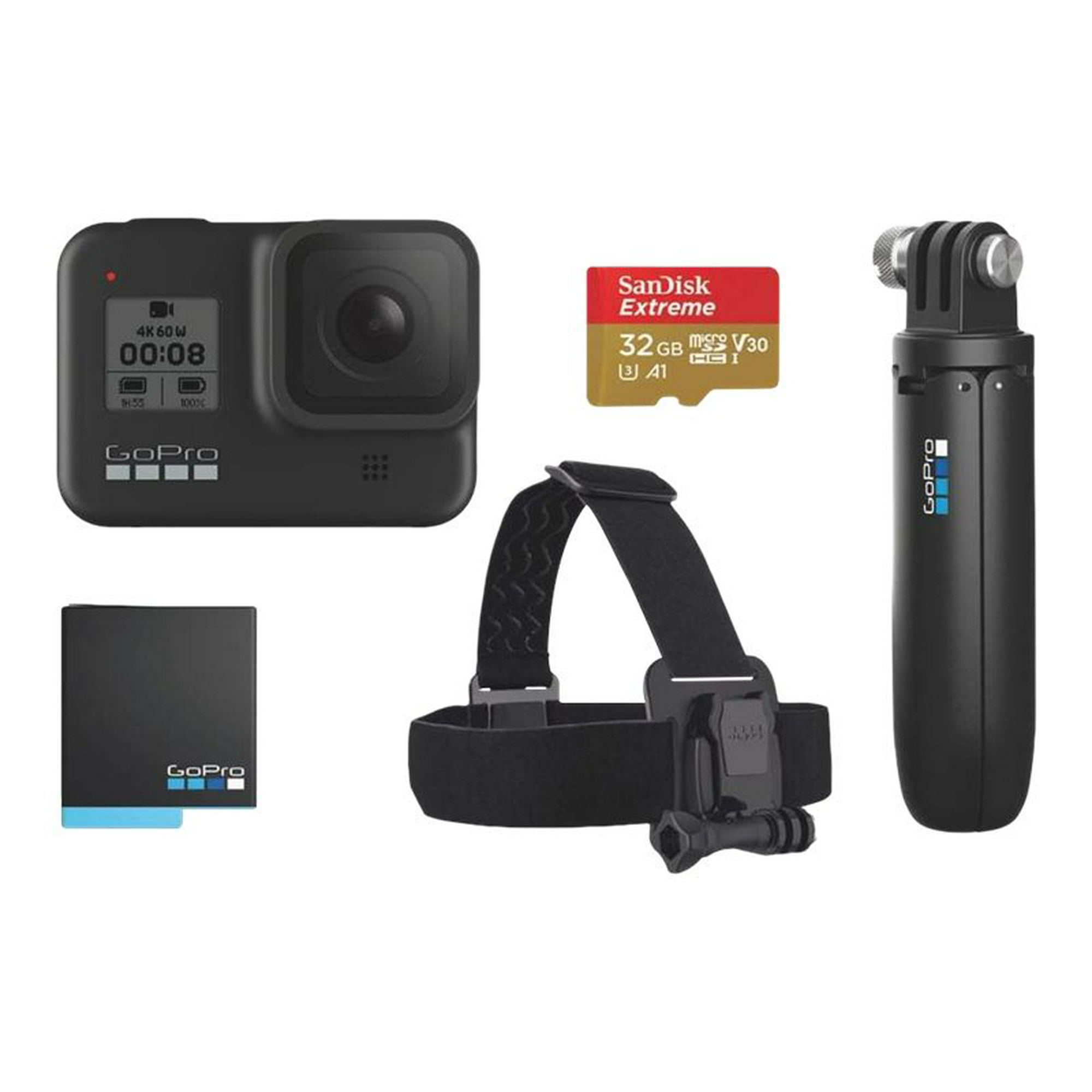 GoPro HERO8 Black - Bundle - action camera - 4K / 60 fps - 12.0 MP