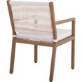 thumbnail image 5 of Afuera Living Cream Outdoor Patio Dining Arm Chair (Set of 2), 5 of 10