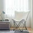 thumbnail image 5 of DormCo Oversized Butterfly Chair - Comfy Cozy Classic Gray, 5 of 8