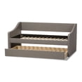 thumbnail image 6 of Baxton Studio Barnstorm Modern and Contemporary Fabric Upholstered Daybed with Guest Trundle Bed, Gray, 6 of 7