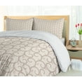 thumbnail image 5 of Ambesonne Exotic Duvet Cover Sets, Baroque Retro Floral, 2-King, Beige, 5 of 7