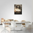 thumbnail image 4 of Christian Wall Art Hand Of God Quotes Wall Decor Cross Canvas Religious Jesus Painting Black Pictures Canvas Prints Motivational Framed Modern Artwork For Home Living Room Bedroom Bathroom 12"x16", 4 of 6