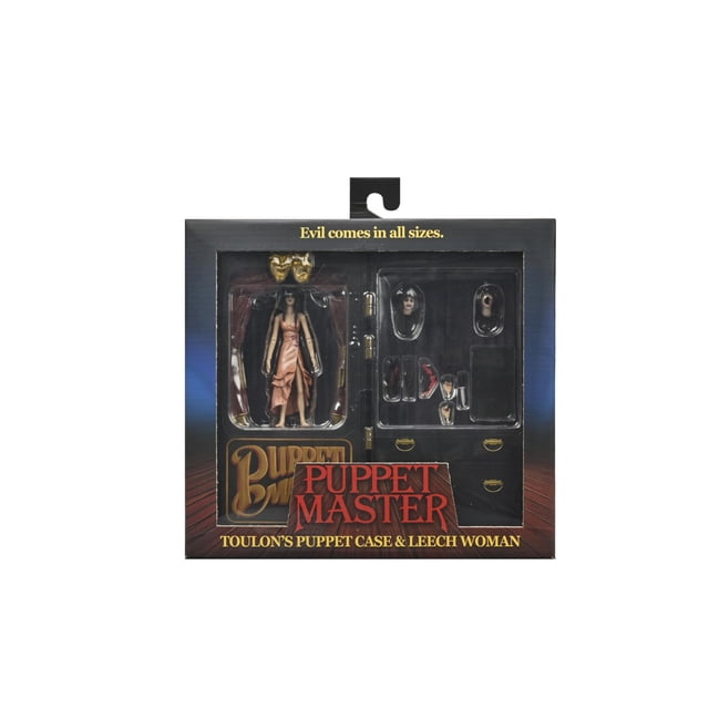 Figura de acción NECA Puppet Master 7" Leech Woman y caja de títeres