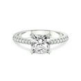 thumbnail image 3 of 1 Carat IGI Certified Radiant Shape Lab Grown Diamond Engagement Ring | 14K White Gold | Amy Tapered Eternity Lab Diamond Ring | FG-VS1-VS2 Quality Friendly Diamonds, 3 of 5