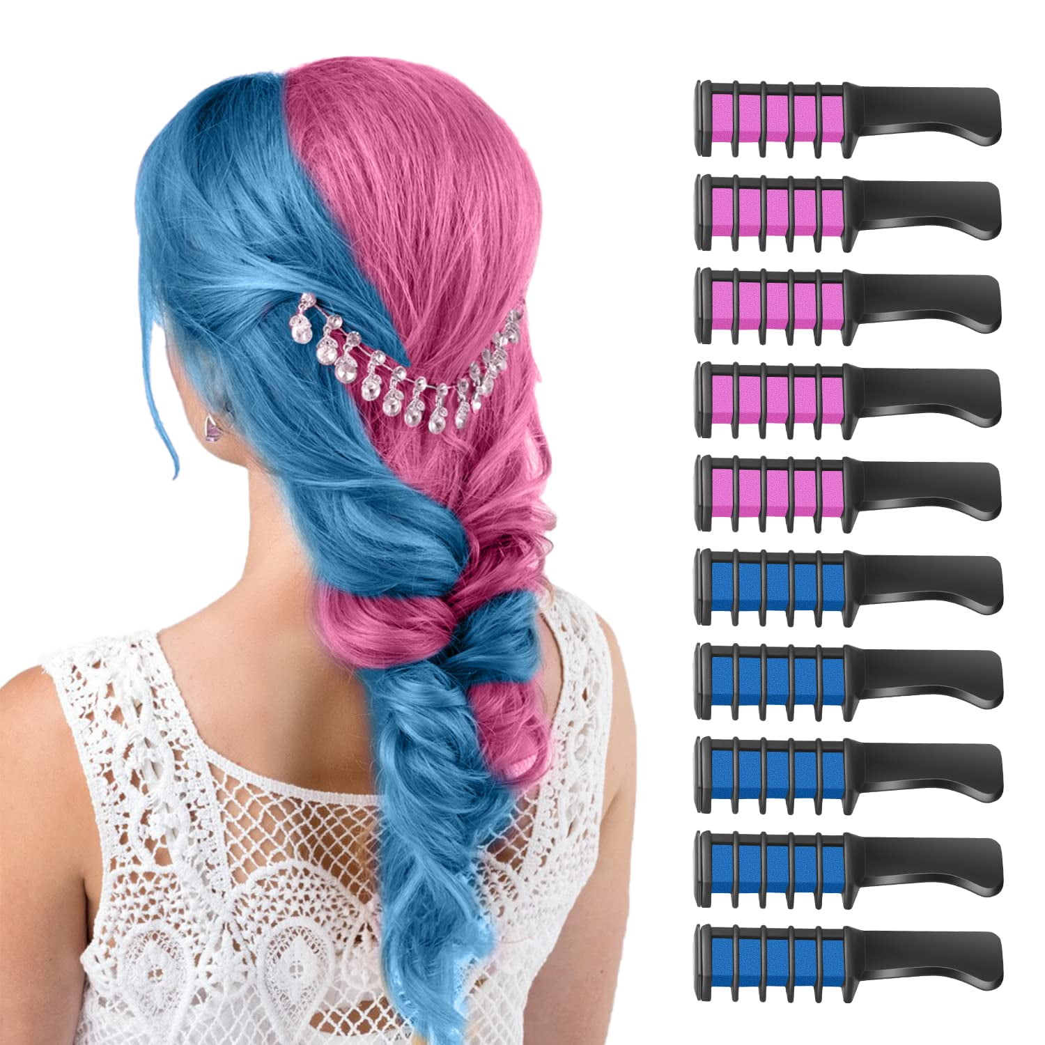 Hair Chalk for GirlsNew Hair Chalk Comb Temporary Bright Washable Hair