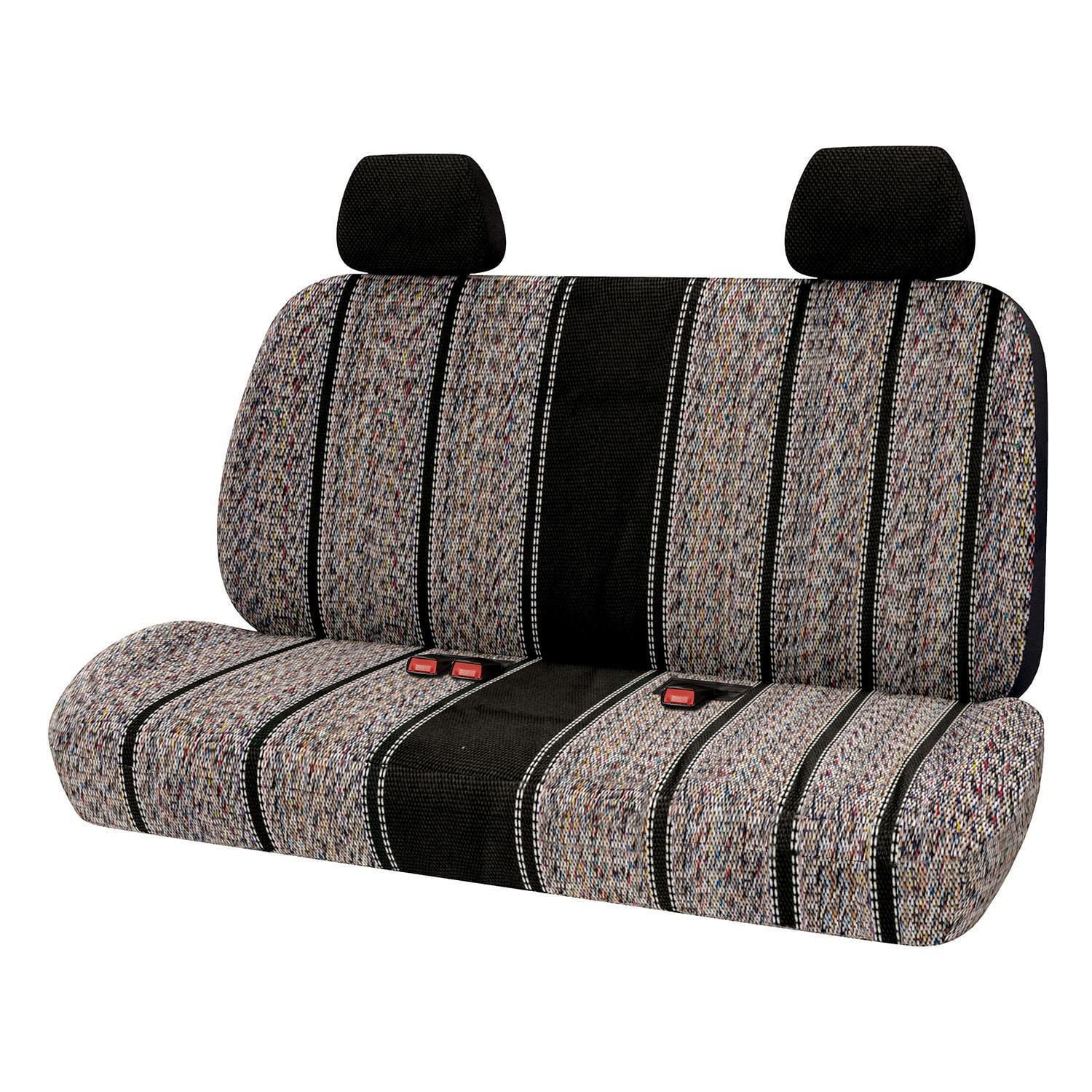 Autocraft Seat Cover, Black and Gray Rio/Saddle Pattern Material