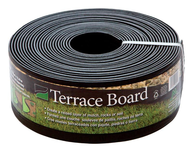 1pk Master Mark Terrace Board 40 Ft L, Poly Board Landscape Edging