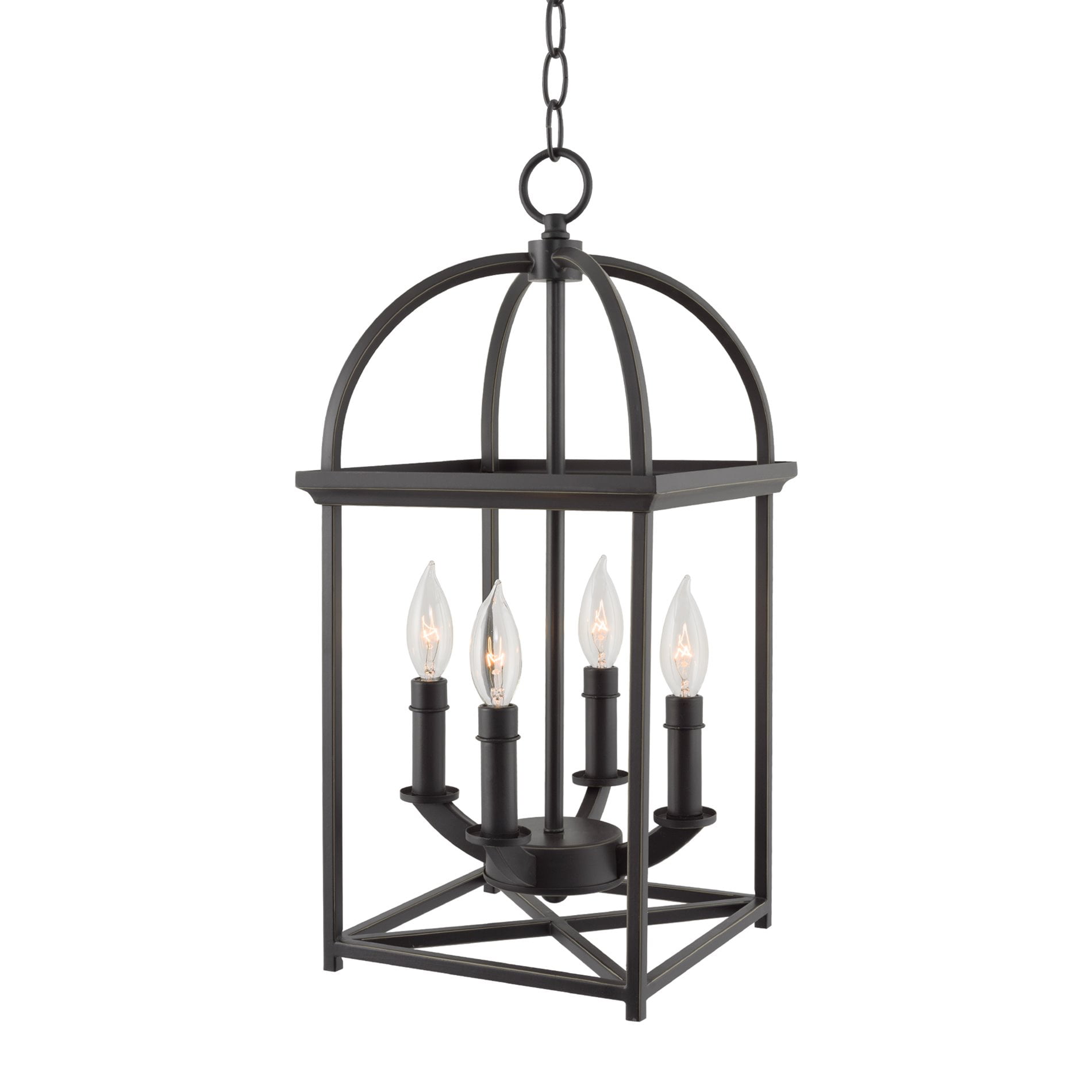 Kira Home Amesbury 21 Foyer Bird Cage Lantern 4 Light Chandelier Kira Home Amesbury 21 Foyer Bird Cage Lantern 4 Light Chandelier Oil Rubbed Bronze Finish With Hand Painted Gold Trim Com