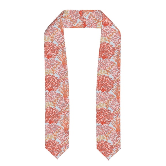 Kdxio Corals Graduation Stole Class, Graduation Sash, Unisex Adult 36" Academic Commencements-Flattened