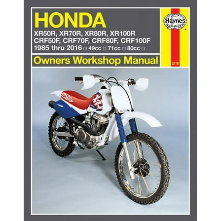 Haynes Owners Workshop Manuals: Honda XR80R, XR100R, CRF80F, CRF100F (Paperback)