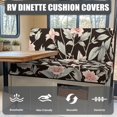 thumbnail image 4 of Morning Glory Rv Dinette Cushion Cover Rv Sofa Split Seat Covers Cushion Covers Breathable Portable Slipcover Covers Accessories for Rv Camper Car, 4 of 7