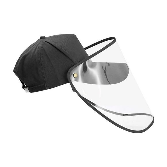 tredstone Unisex Face Protection Baseball Hat Detachable Transparent Visor Shield Face Protective Cap