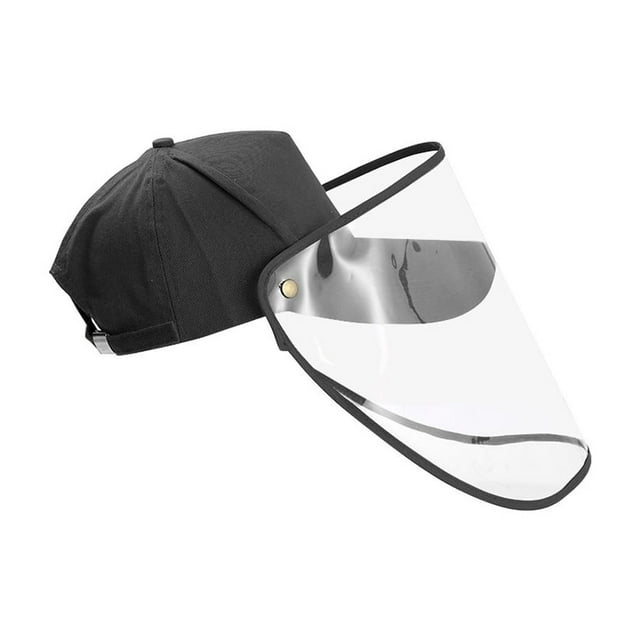Maoww Chapeau de Baseball Unisexe avec Protection Faciale, Visière Transparente Détachable