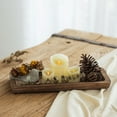 thumbnail image 5 of Hanobe Decorative Tray Candle Tray Holder-Long Narrow Wooden Centerpiece Tray for Coffee Table, 5 of 9