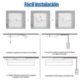 thumbnail image 2 of SILAMPDI L&aacute;mpara de Techo Cuadrada Blanca 30cm, 48W 6500K Para Interior de Casas - LED Para Cocina, Sala, Ba&ntilde;o, 2 of 9