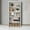 Antique White, variant on Bookcase, Farmhouse Bookshelf with Open Storage, Wooden Book Case Bookcase Home Decor Furniture for Home Office, Living Room, Bed Room