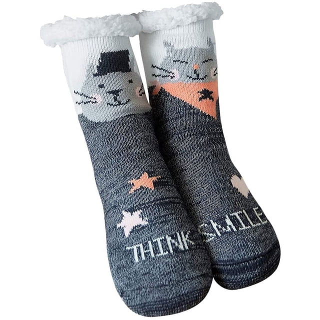 Calcetín de Navidad, calcetines de invierno para mujer, calcetines cálidos gruesos antideslizantes, regalo de Navidad perfecto para novia, madre e hija