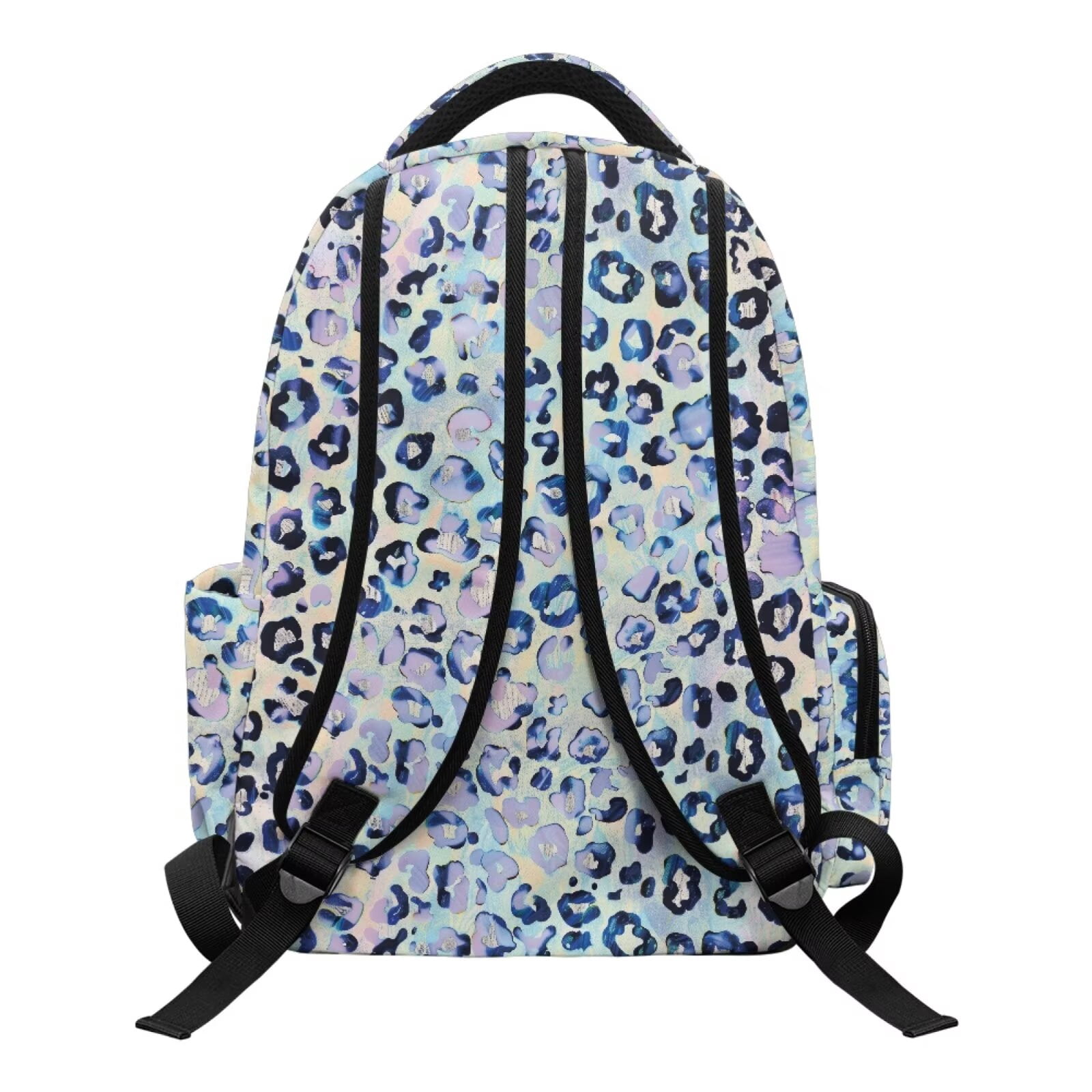 Chririnla Cool Leopard,Custom Name Print Backpack for School Girls Boys Waterproof Backpacks Kids 17 Inch Large Capacity Bookbag with Padded Straps Travel Camping Ruckpack Daily Use