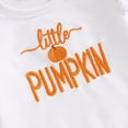 thumbnail image 6 of Mercatoo Toddler Baby Girls Halloween Clothes Set Alphabet Embroidered Long Sleeve Romper Cartoon Pants + Headband Girl Outfit, 6 of 9
