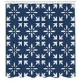 thumbnail image 3 of Ambesonne Asian Shower Curtain, Modern Flower Petals Motif, 69"Wx84"L, Dark Sky Blue and White, 3 of 3