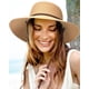 thumbnail image 4 of FURTALK Sombrero de sol de ala ancha para mujer con cordón de viento UPF Sombreros de paja de verano para mujer, 4 of 5