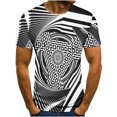 thumbnail image 1 of Birdeem T-Shirt Homme Impression Abstraite 3D Manches Courtes Col Rond Mode Décontracté Quotidien Vacances T-Shirt Haut Blouses, 1 of 1