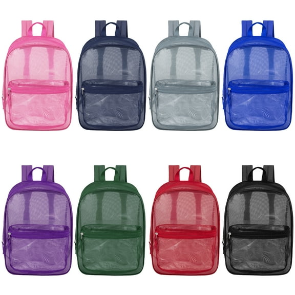 24-Pack 17" School Backpacks for Kids - Backpacks in Bulk for Elementary, Middle, and High School Students, 12 Assorted Colors