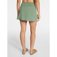 thumbnail image 3 of Time and Tru Women's and Women's Plus Size Ribbed Swim Skirt, Sizes XS-3X, 3 of 5
