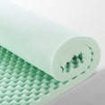Crown Comfort 2 Inch Egg Crate Memory Foam Mattress Topper with Calming