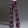 thumbnail image 2 of Jxximdong Leggings for Women Retro Hippie High Waisted Wide Leg With Pockets Long Flare Pants High Waisted Yoga Pants Pink L Yoga Pants, 2 of 6