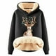 thumbnail image 1 of WILLBEST Sudadera de Mujer, Estilo Universitario, Cuello Redondo, Manga Larga, Talla Grande, con Estampado Navideño XXXX-Grande, 1 of 4