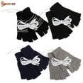thumbnail image 2 of Spencer Men Women USB Heated Gloves, Knitting Wool Electric Heating Gloves Mitten Hands Warmer Winter Fingerless Laptop Gloves Washable, 2 of 8