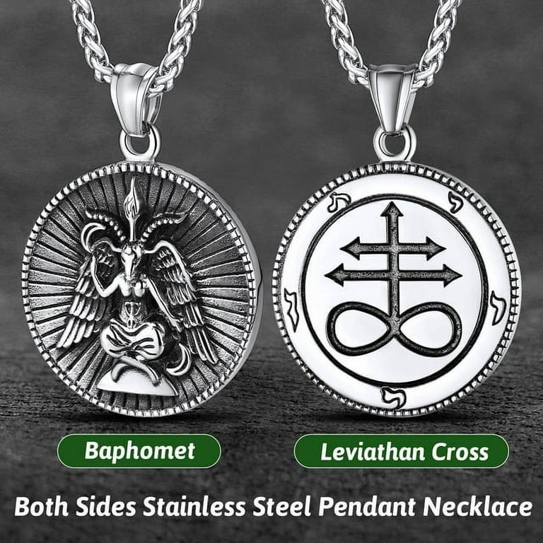 Edgy 316L Stainless Steel Pendant 4 Piece Necklace Layering Set