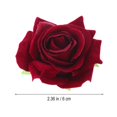 thumbnail image 2 of 2 in 1 Artificial Big Rose Flower Hairpin Hair Clips Flower Brooch for Women Party (Wine Red), 2 of 2