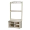 thumbnail image 4 of Saint Birch Hawksbury Wood Hall Tree and Cabinet Off-White, 4 of 5