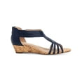 thumbnail image 2 of Charter Club Womens GINIFUR2 Faux Leather Zipper Wedge Sandals, 2 of 3