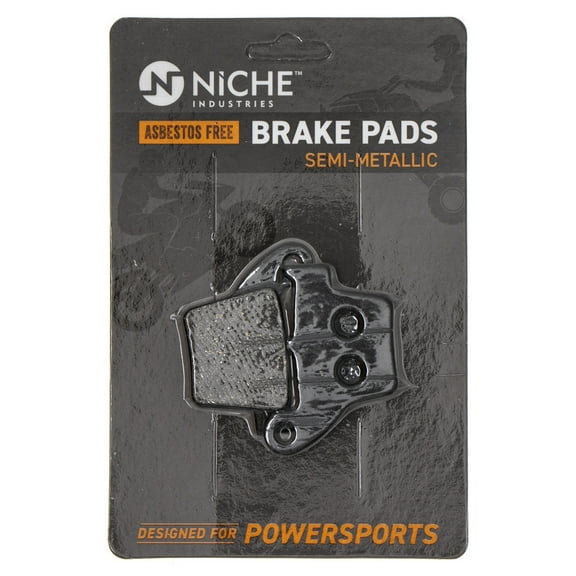 Niche Rear Brake Pad Set for Honda CRF450R Semi-Metallic Motorcycle 519-KPA2372D