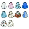 thumbnail image 7 of FSLiving Green Leaf Pattern Beige Glass Handmade Lampshade For Wall Sconce Pendant Light Hanging Lamp Replacement Modern Design - 1 Pack, 7 of 7