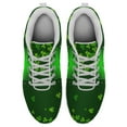 thumbnail image 2 of St Patricks Day Shoes for Women Breathable Running Sneakers Men Green Four Leaf Clover Shoes for Irish Festival Gift White Size 8.5, 2 of 5