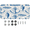 Multicolor 3, variant on ADECORIVY Blue Fish Front License Plate, Anchors Novelty Vanity Tag Aluminum License Plate with 4 Holes, Metal Car Accessory for Men Women, 6 x 12 Inch