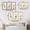 thumbnail image 4 of Designart "Vintage Abstract Desire in Knowing II" Modern Geometric Framed Wall Art Set Of 3 - Blue Abstract Frame Gallery Wall Set For Home Decor, 4 of 6