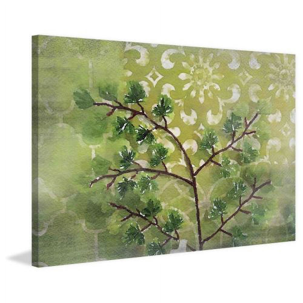 "Green Sensation II" Painting Print on Wrapped Canvas