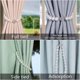 thumbnail image 5 of Abrazaderas magnéticas para cortinas, clips decorativos de estilo perla, elegantes lazos de cuerda para cortinas de ventana, se adaptan a todas las cortinas (2, blanco), 5 of 5