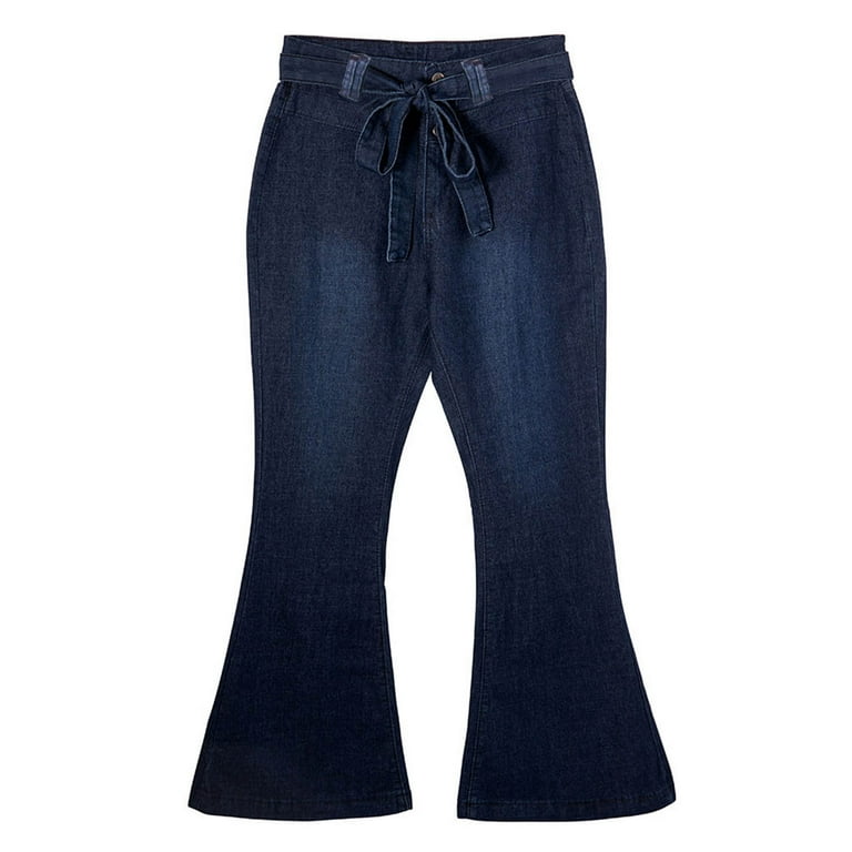 Azrian Women Flare Jeans,Plus Fashion Ladys High Waisted
