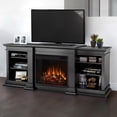 thumbnail image 2 of Real Flame Fresno 72" Electric Fireplace TV Stand in Black, 2 of 9