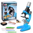 thumbnail image 1 of Zoom Children Microscope Biology Lab LED 1200x School Science Experiment Kit Education Scientific Toys Gifts For Kids Scientist, 1 of 5