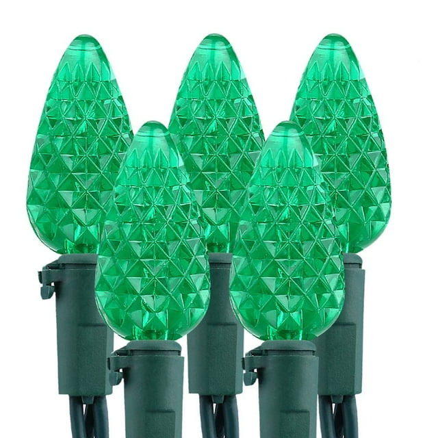Cadena de luces Brizled C5 Green 100 LED 10 m 120 V para exteriores
