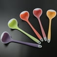 thumbnail image 5 of Ludlz Silicone Nonstick Anti Hot Translucent Handle Mixing Spoon Heat Resistant Silicone Basting Spoon Utensil Spoon Non-Stick Serving Spoon for Mixing, Baking, Serving and Stirring Tools, 5 of 8